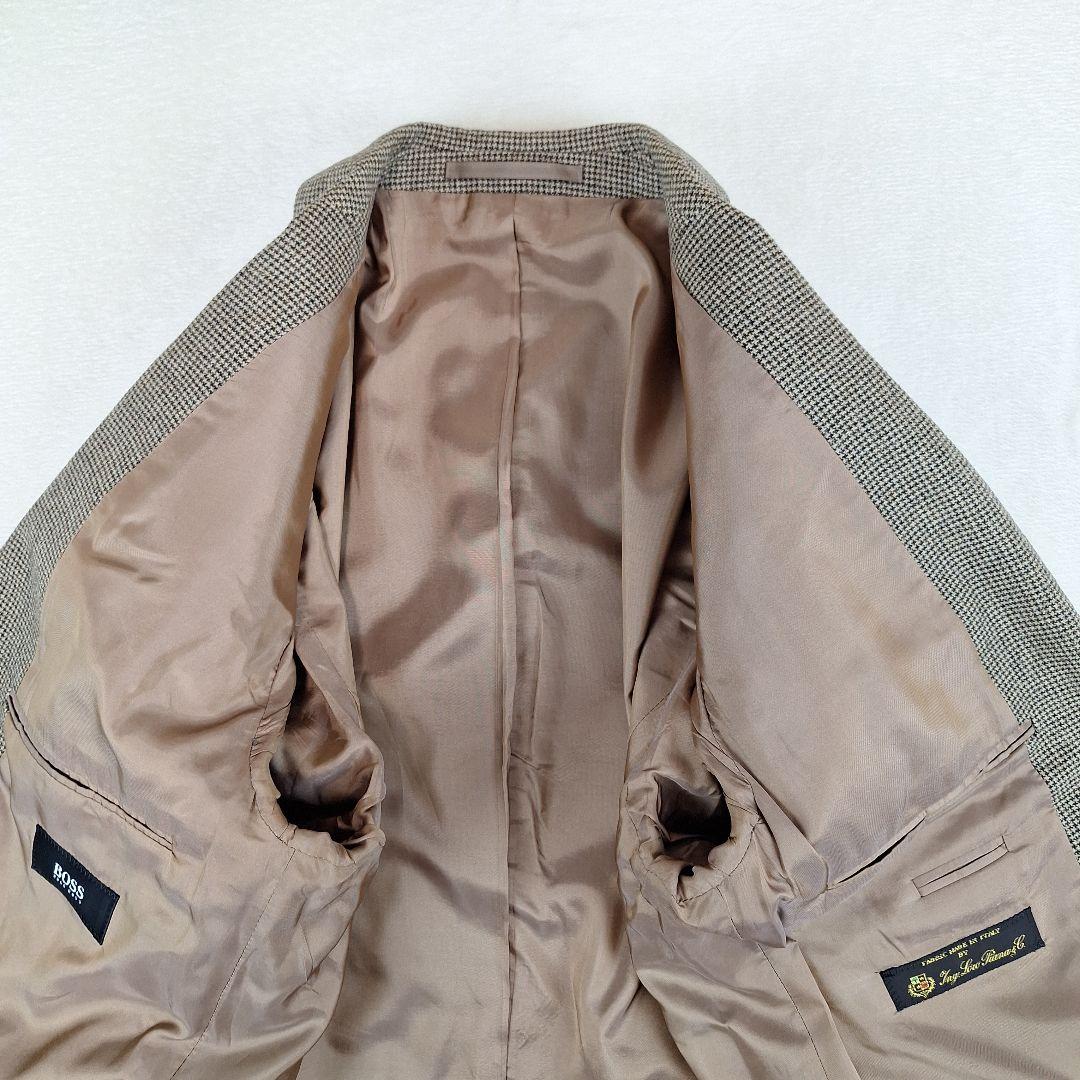 HUGO BOSS　ロロピアーナ　テーラードジャケット　千鳥格子　50