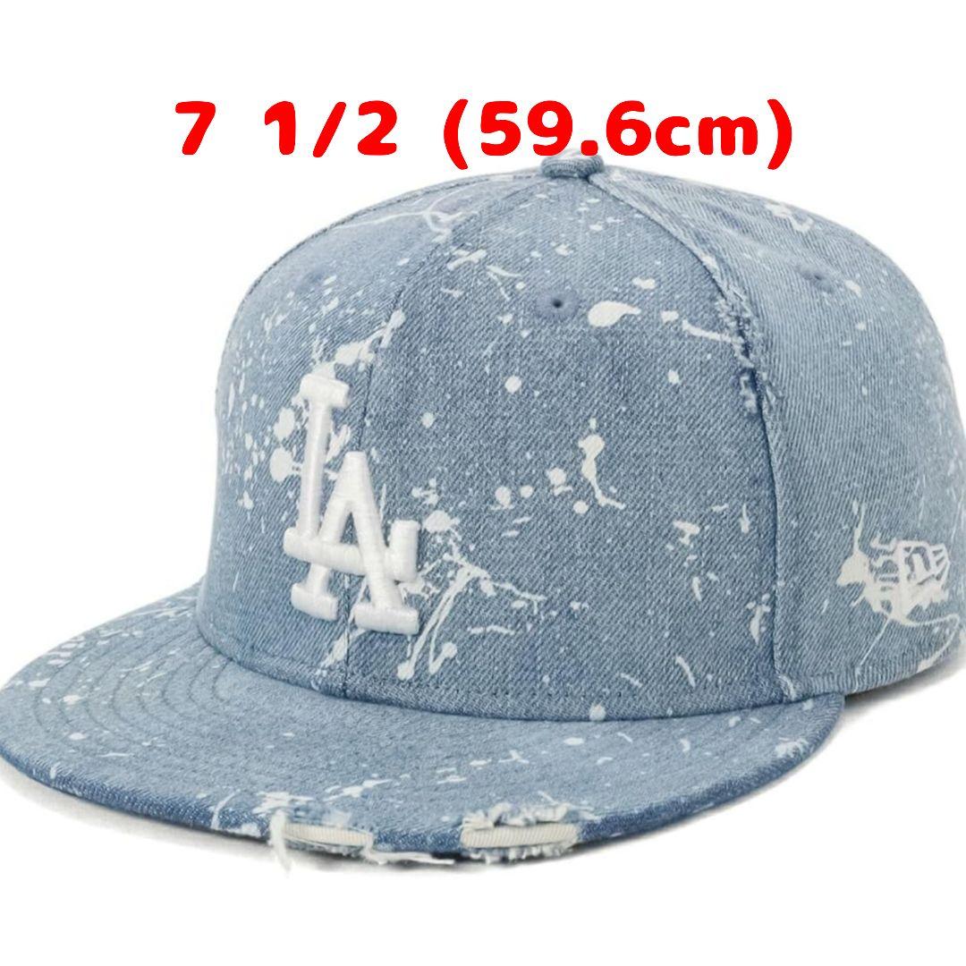 主*婦様 NEW ERA 59FIFTY ドジャース デニム ダメージ加工 7