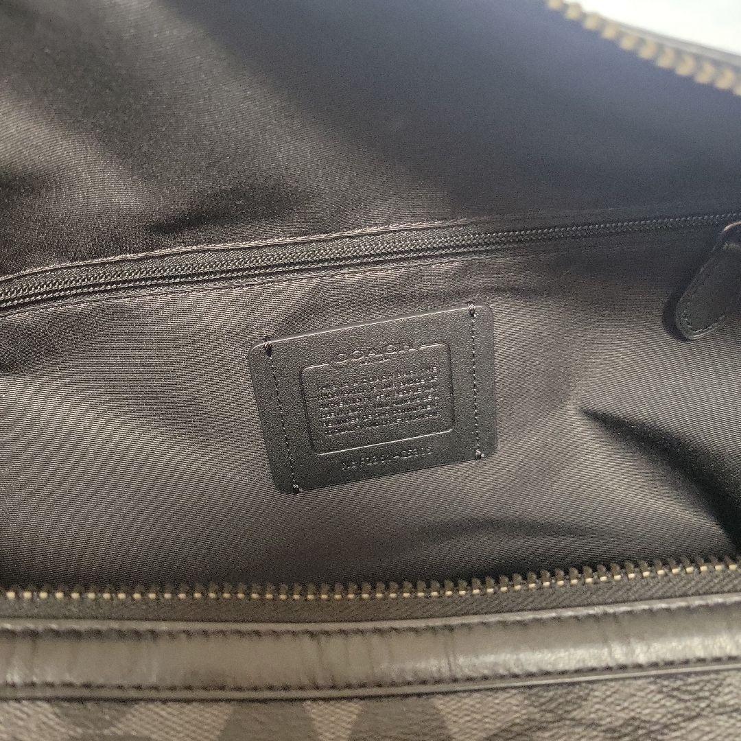 コーチ ボストンバッグ ブラック/グレー