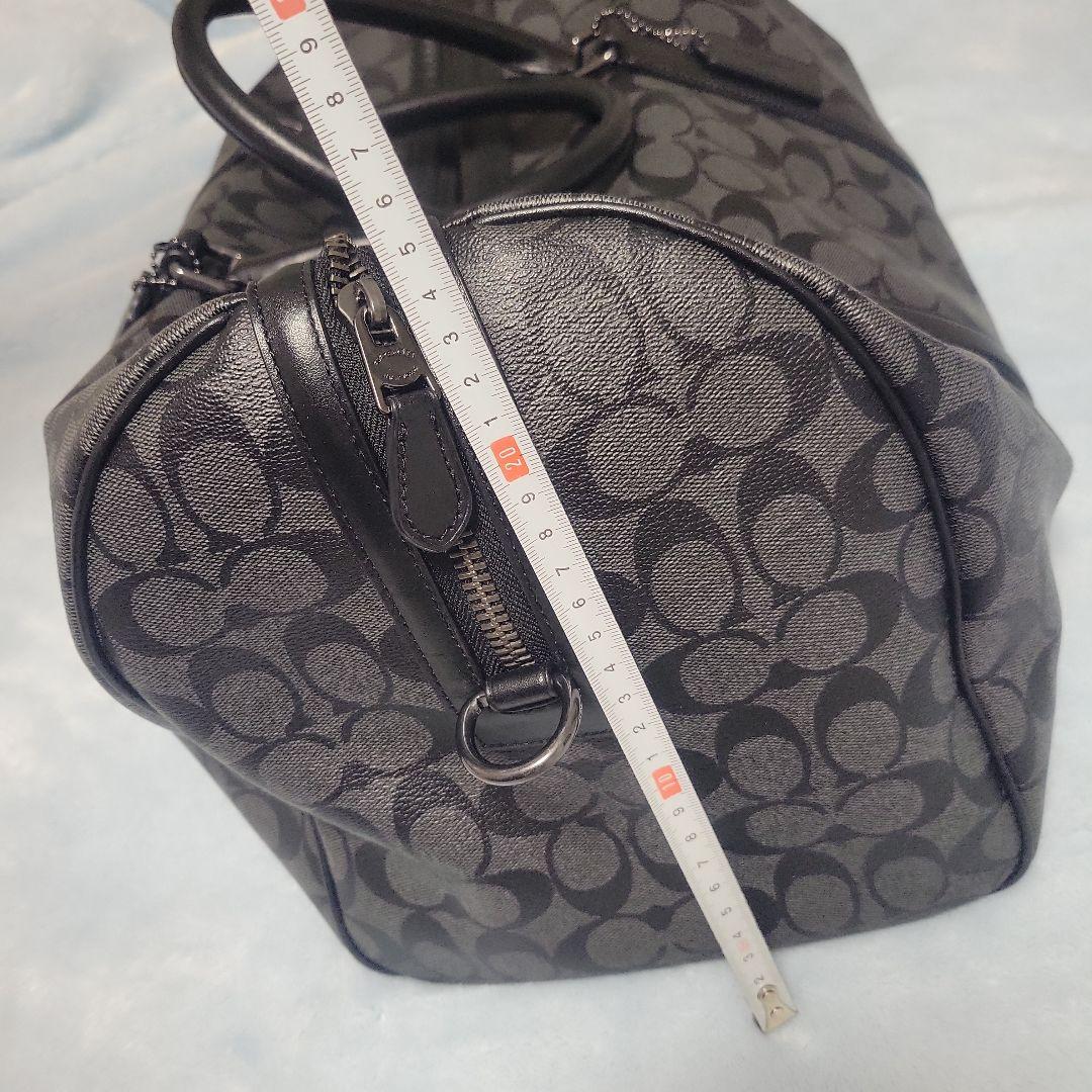 コーチ ボストンバッグ ブラック/グレー