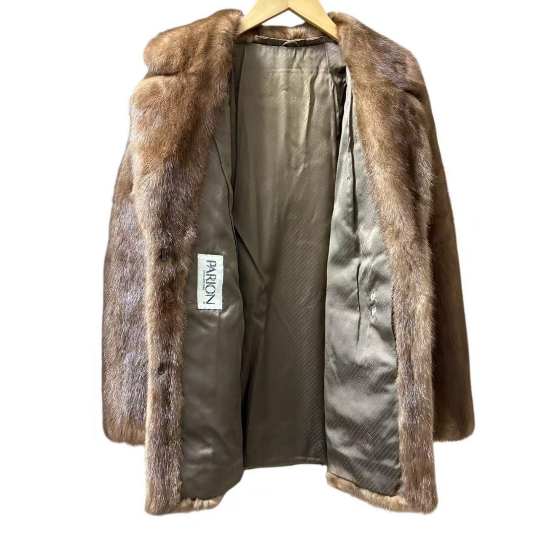 PARION　ミンクコート　優しい色合　毛皮　リアルファー　柔らか
