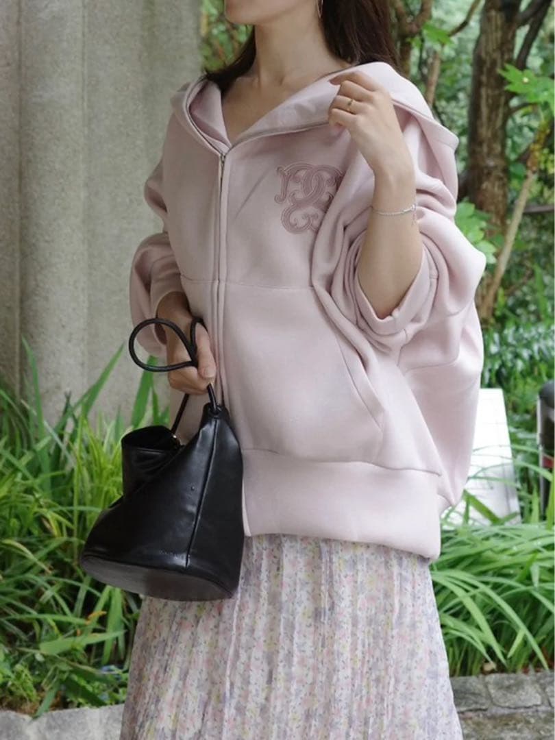 SNIDEL ボリュームパーカー♡ピンク新品タグ付き