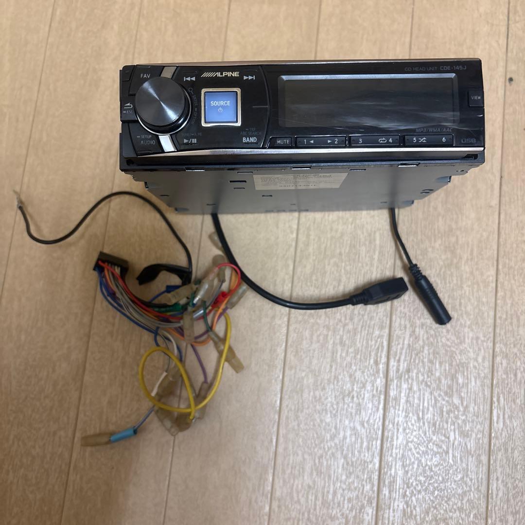 ALPINE CDE-145J 1DIN オーディオ 動作確認済