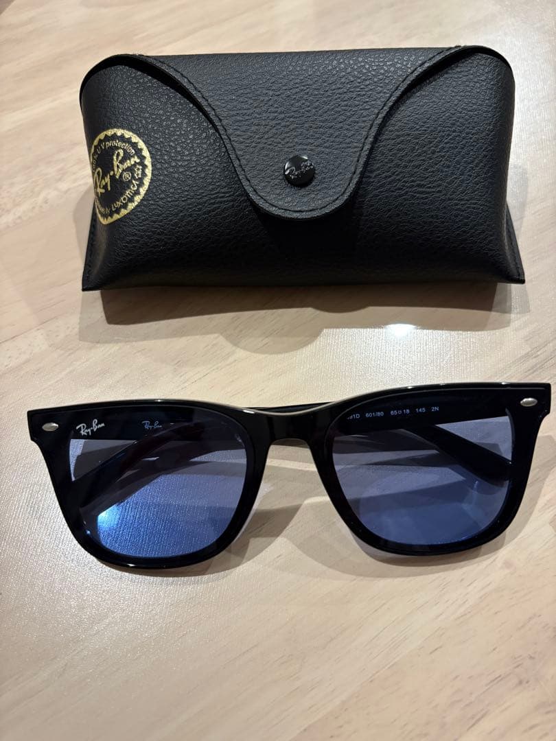 Ray-Ban ウェイファーラー ブラック ブルーレンズ