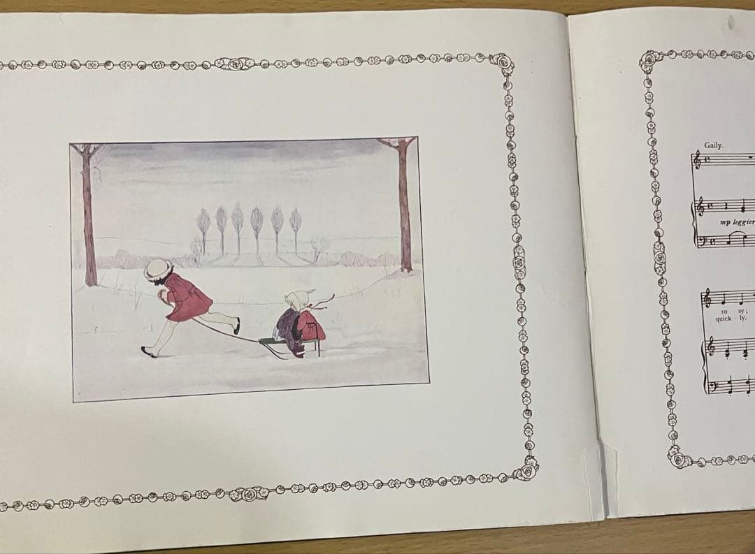 No434 レア 超希少 アンティーク 古書 洋書 絵本 児童書 オランダ 童謡