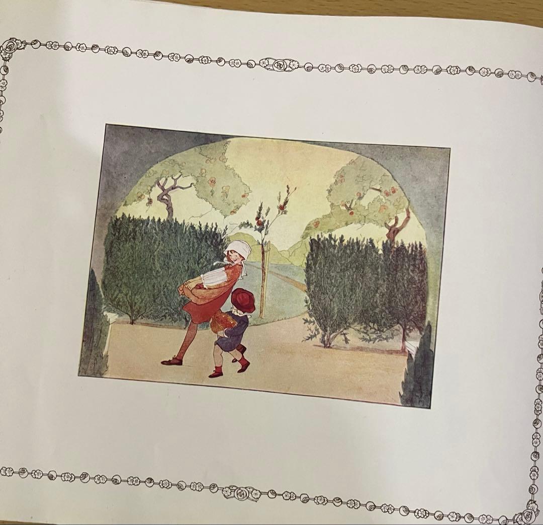 No434 レア 超希少 アンティーク 古書 洋書 絵本 児童書 オランダ 童謡