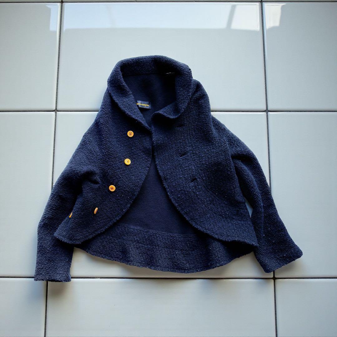 コムデギャルソン　ウールジャケット　後ろポケット付き　希少アウター