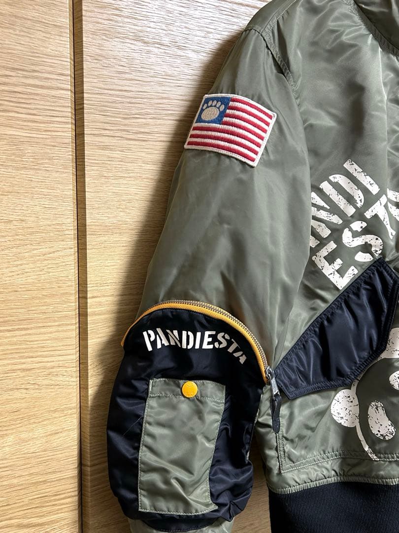 パンディエスタ pandiesta トイプレーン ミリタリージャケット パンダ