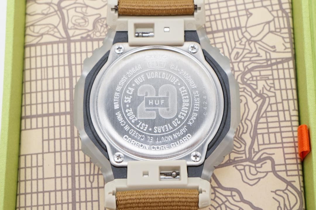 <タグ付＞ CASIO G-SHOCK GA-2100　HUF コラボ 20周年