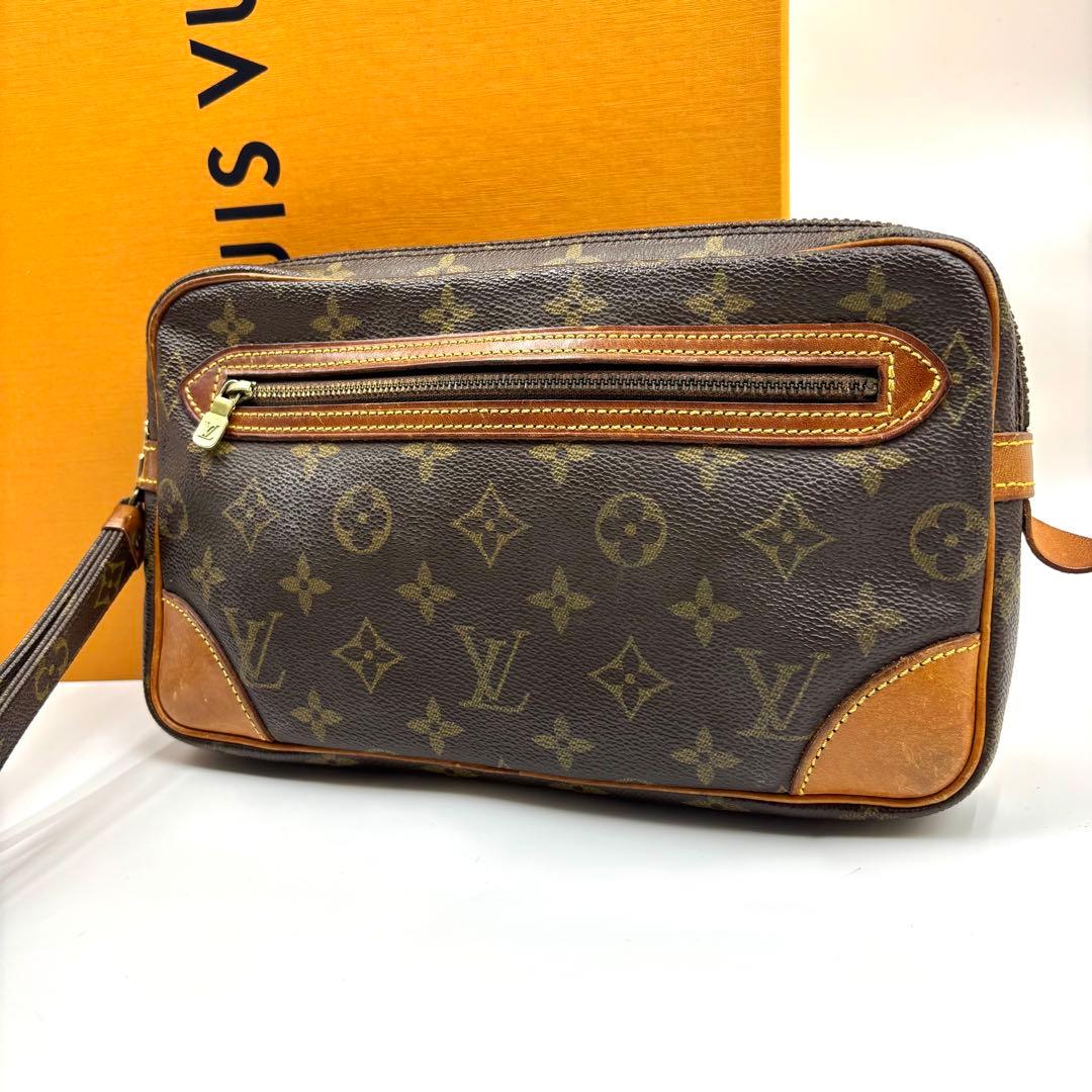 正規品 ルイヴィトン マルリードラゴンヌ モノグラム クラッチバッグ pvc