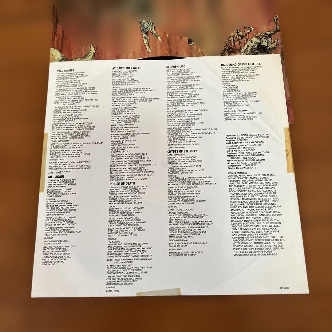 SLAYER スレイヤーREIGN IN BLOOD HELL AWAITS