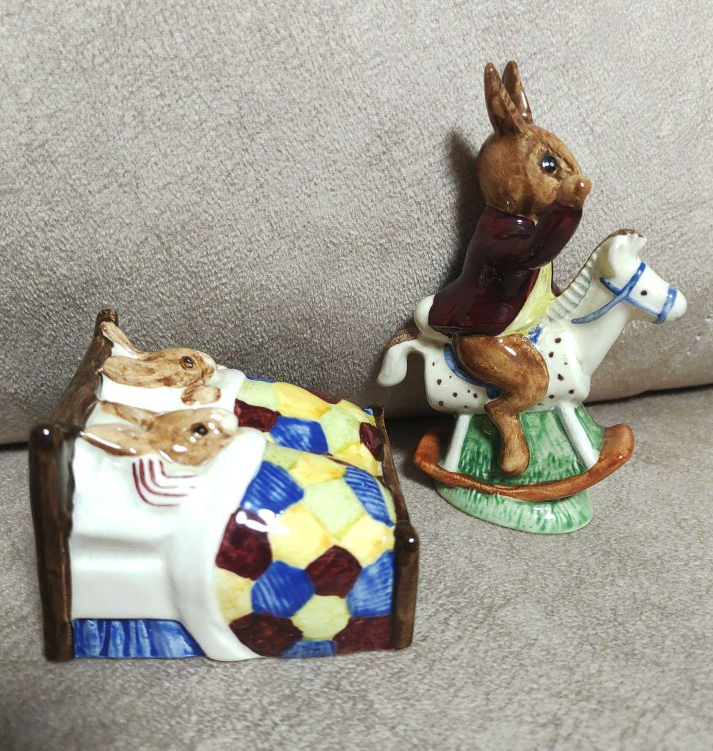 ロイヤルドルトン バニキンズ フィギュリン 陶器 うさぎ