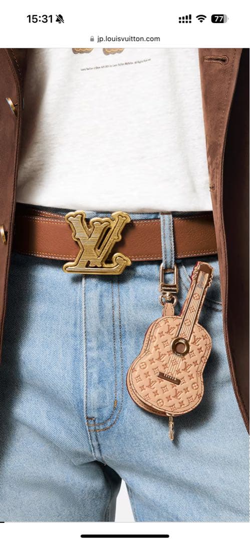Louis Vuitton ギター型キーホルダー