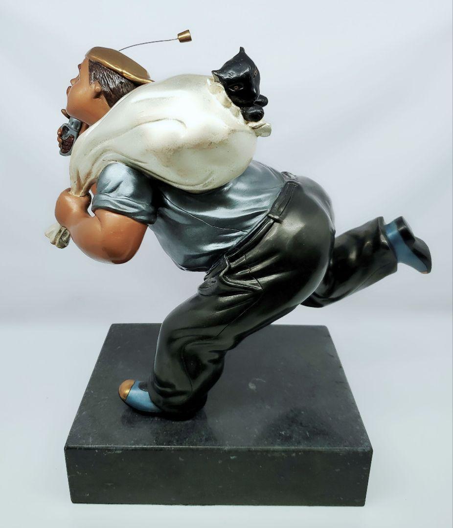 管JB 本物保証 ヒロヤマガタ ブロンズ 猫泥棒 Cat Burglar