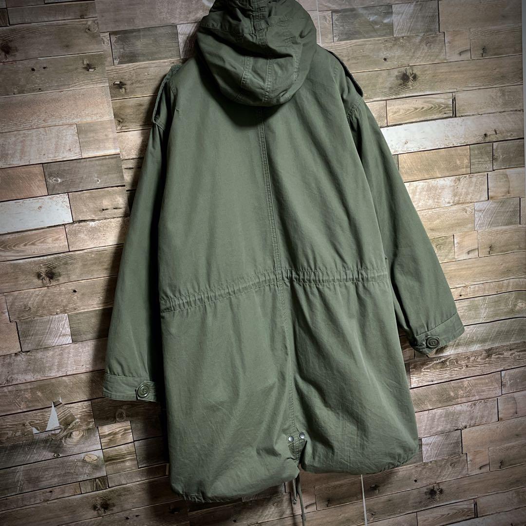 ファーライナー付き ヒューストン モッズコート M51 ミリタリー オリーブ