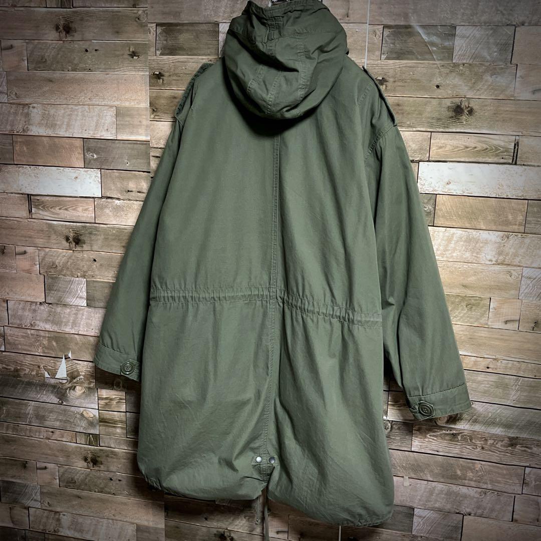 ファーライナー付き ヒューストン モッズコート M51 ミリタリー オリーブ