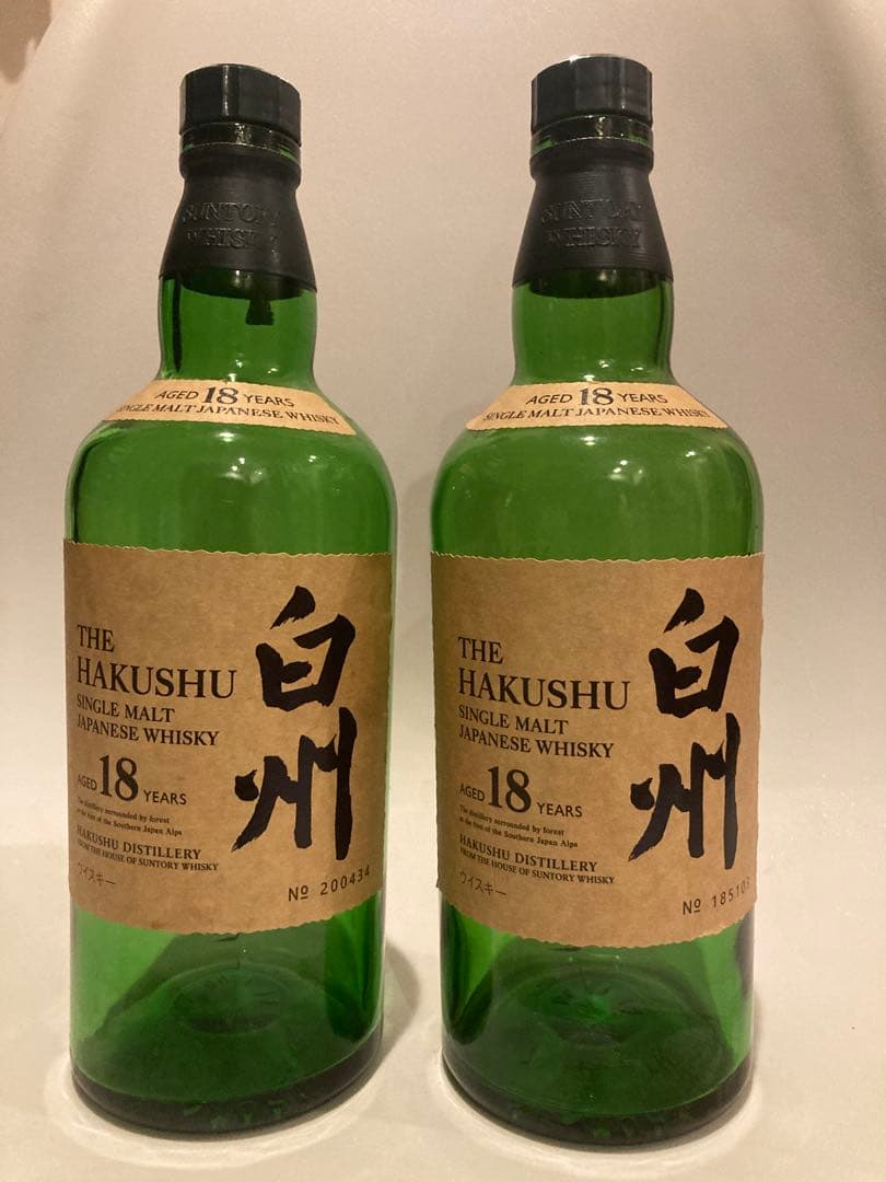 ウイスキー Hakushu 18 Year Old Empty bottle 12pack