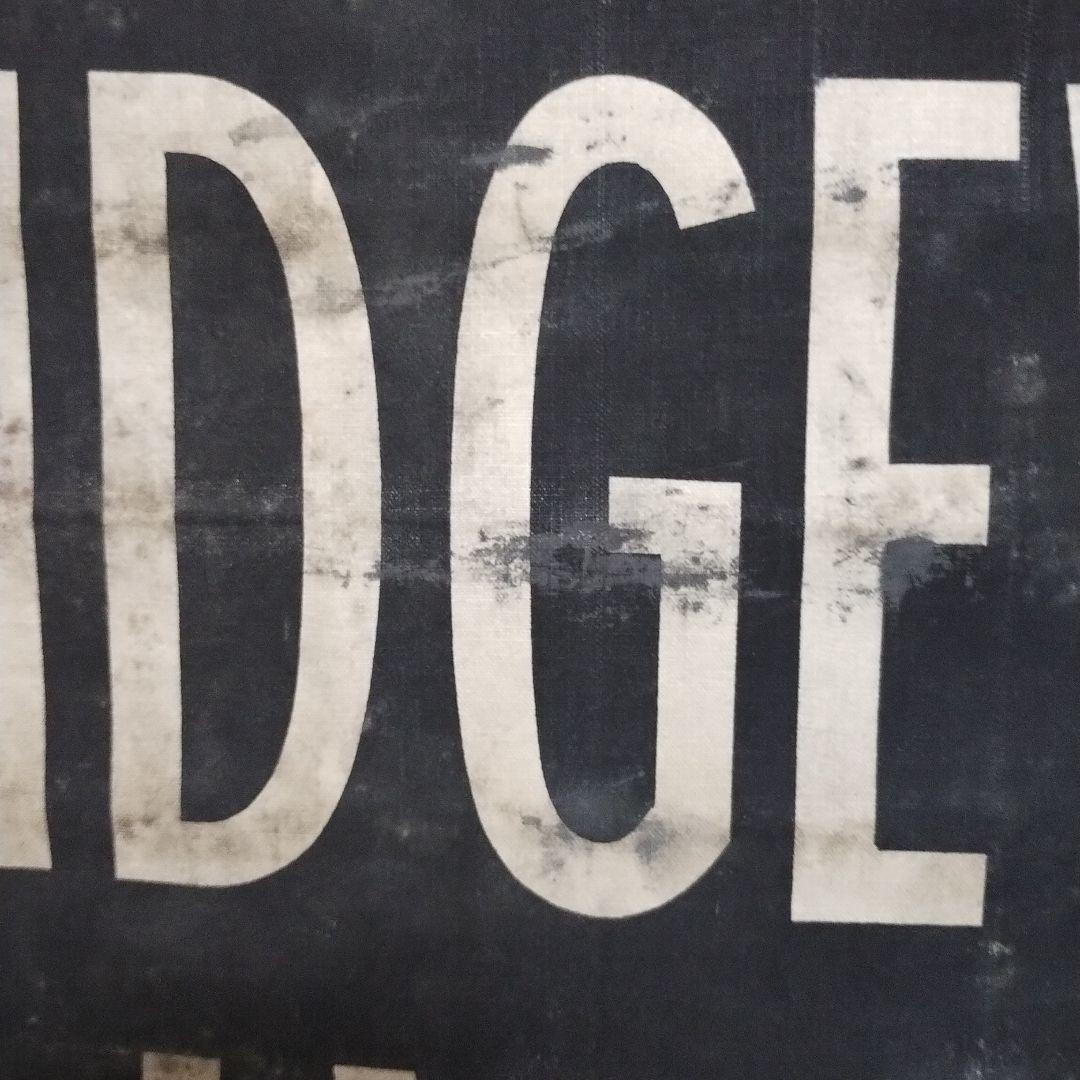 ヴィンテージバスロールサイン本物　126cmx67cm