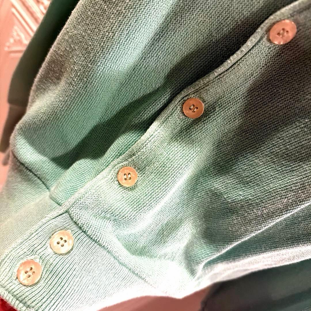 【Christian Dior】アメリカ製　ディオール　刺繍デザインカーディガン