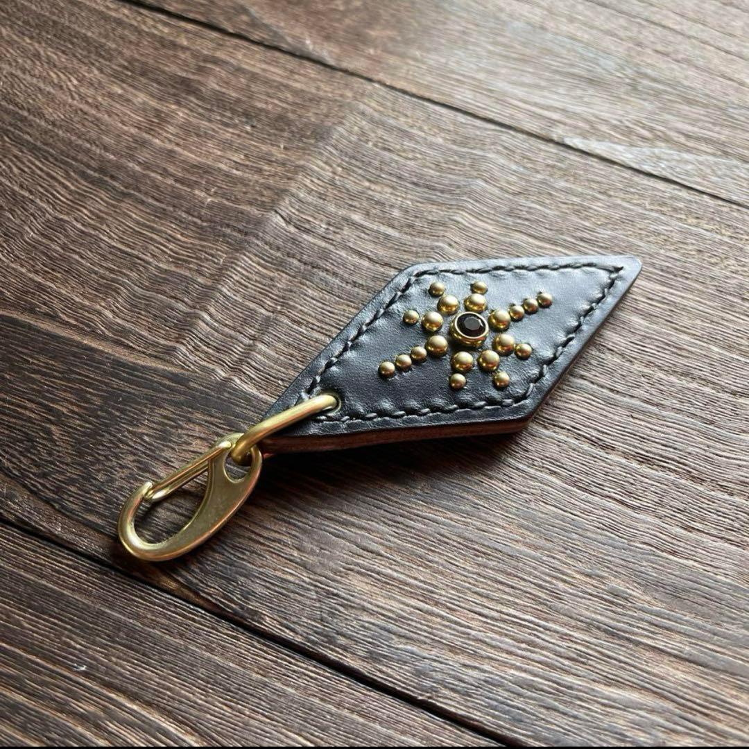 専用品２点まとめ　ウォレットチェーン4型真鍮　モーテルスタッズキーホルダー真鍮