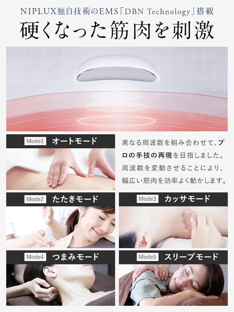 NIPLUX NECK RELAX LOOP 首 肩 EMS 温熱 ネックケア