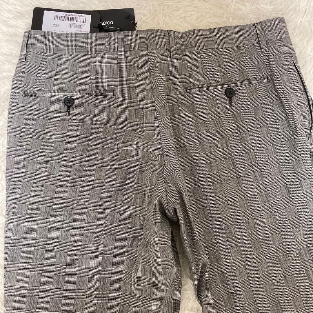【タグ付】DOLCE&GABBANA メンズパンツ　グレンチェック　サイズ48