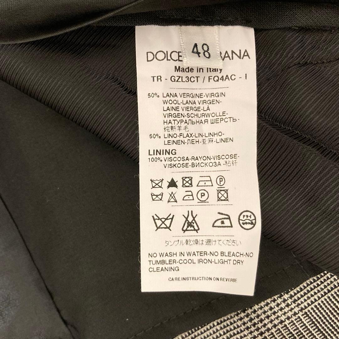 【タグ付】DOLCE&GABBANA メンズパンツ　グレンチェック　サイズ48