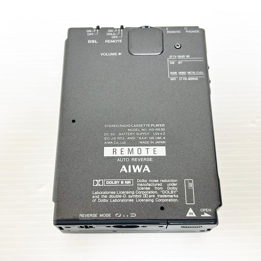 希少 AIWA ポータブルステレオカセットプレーヤー HS-RX30