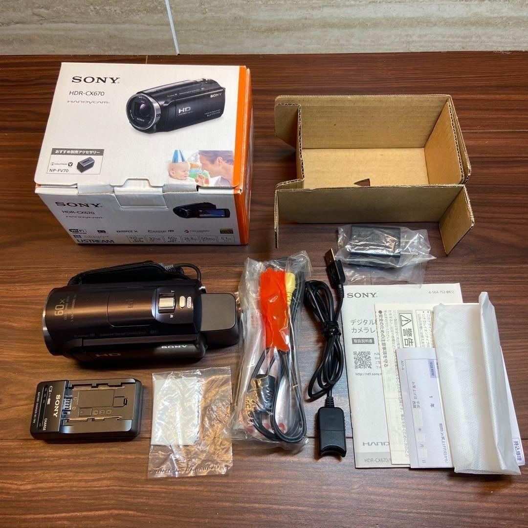 SONY HDR-CX670 ビデオカメラ 3066