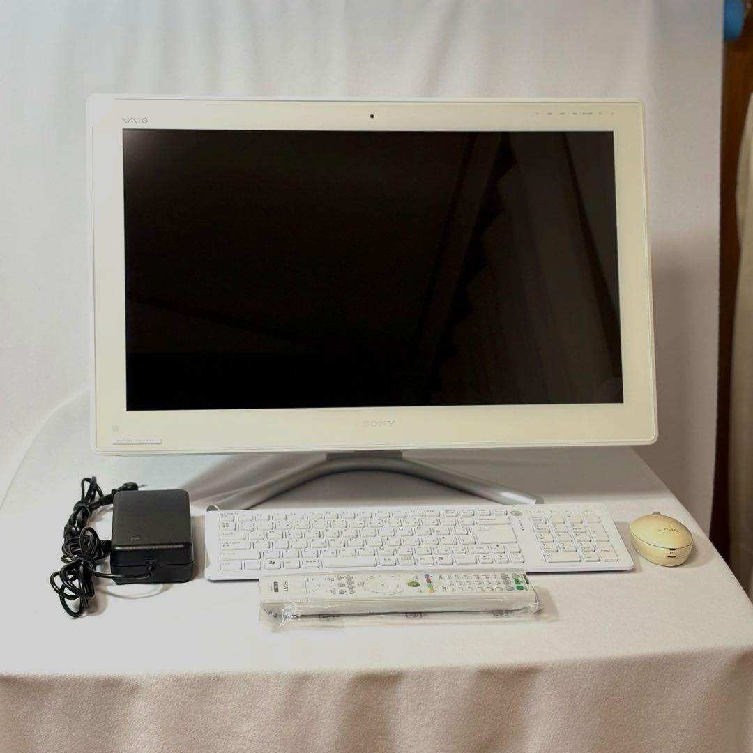 中古　VAIO オールインワンPC ホワイト　VPCL247FJ/WI