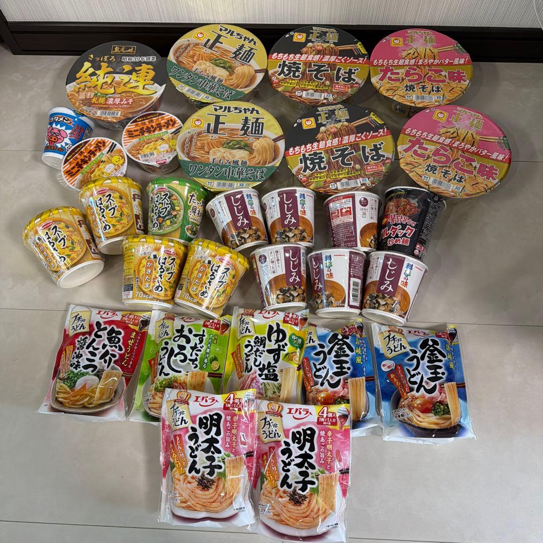 カップ麺　食品まとめ売り　計29点　どでかばーチョコレートセット