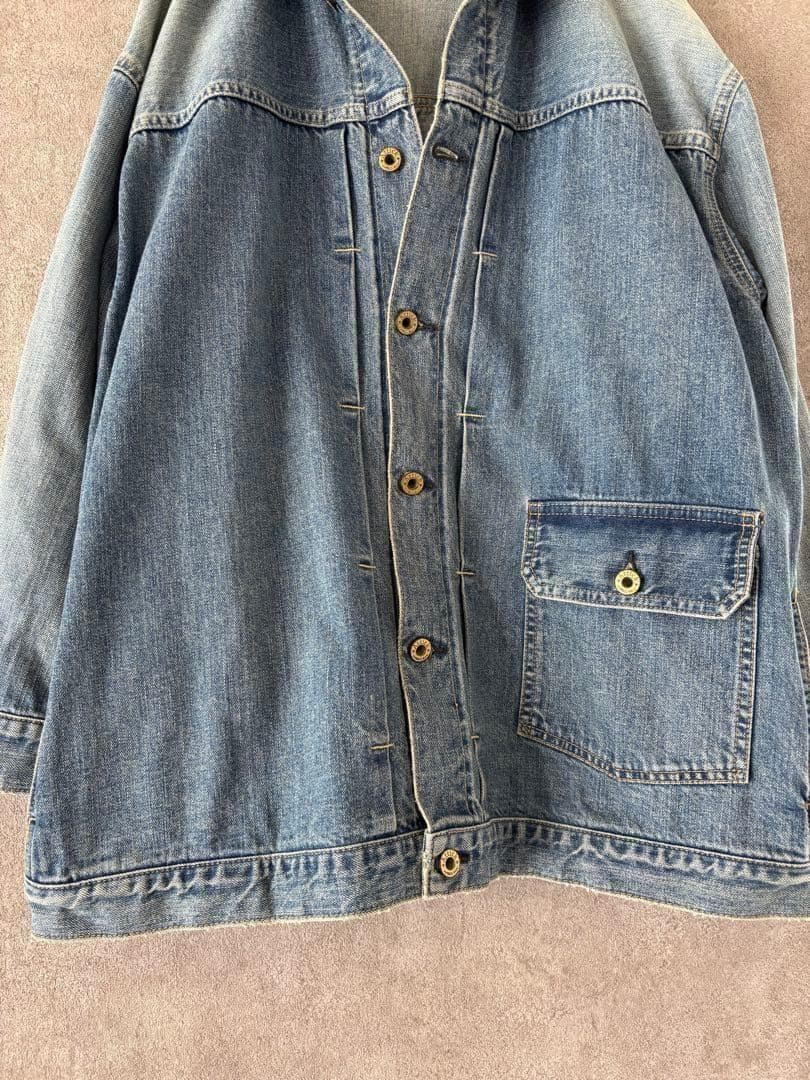 アティックバイジョンブル　TRACKER ジャケット　デニムジャケット　F