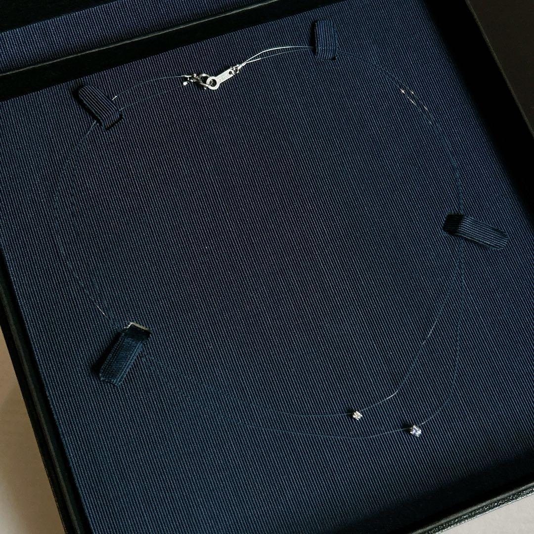 4℃ Pt850 タンザナイト ダイヤモンドネックレス∗*゜