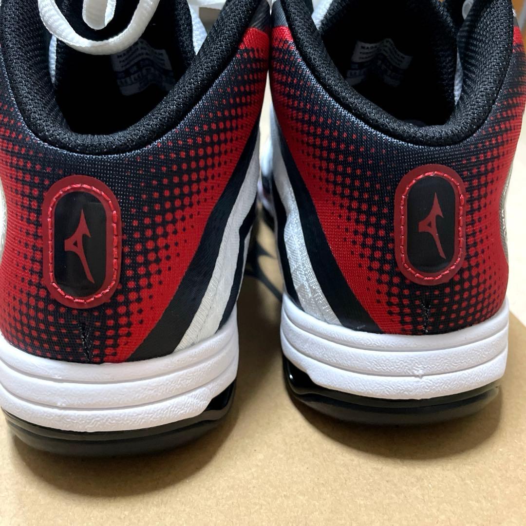 ミズノ ウェーブダイバースDE2 23.5cmレッド/ホワイト/ブラック