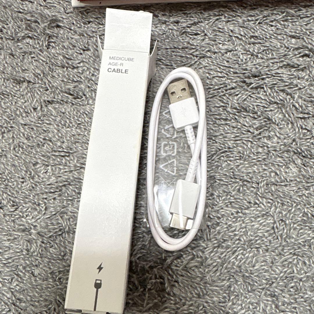 【美品】AGE-R DERMA EMS SHOT 美顔器、新品ジェル＋スタンド付