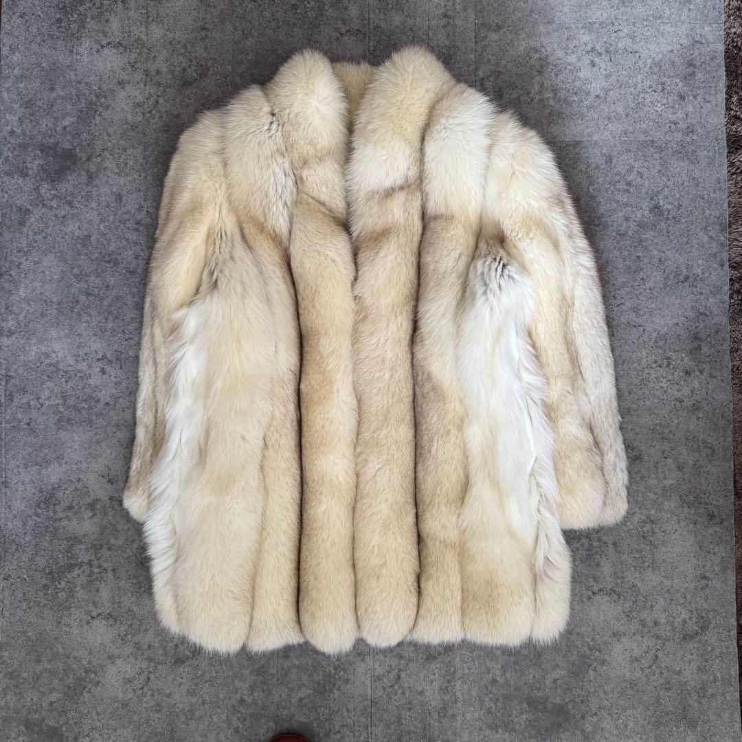 ちゃむら様　sable　Blue Fox　肉厚　毛皮 コート　ブルーフォックス