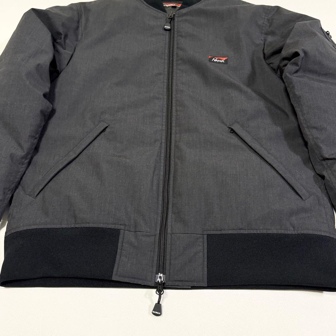 ナンガ ヒノックダウンジャケット タキビ MA-1 アウター ブラック L