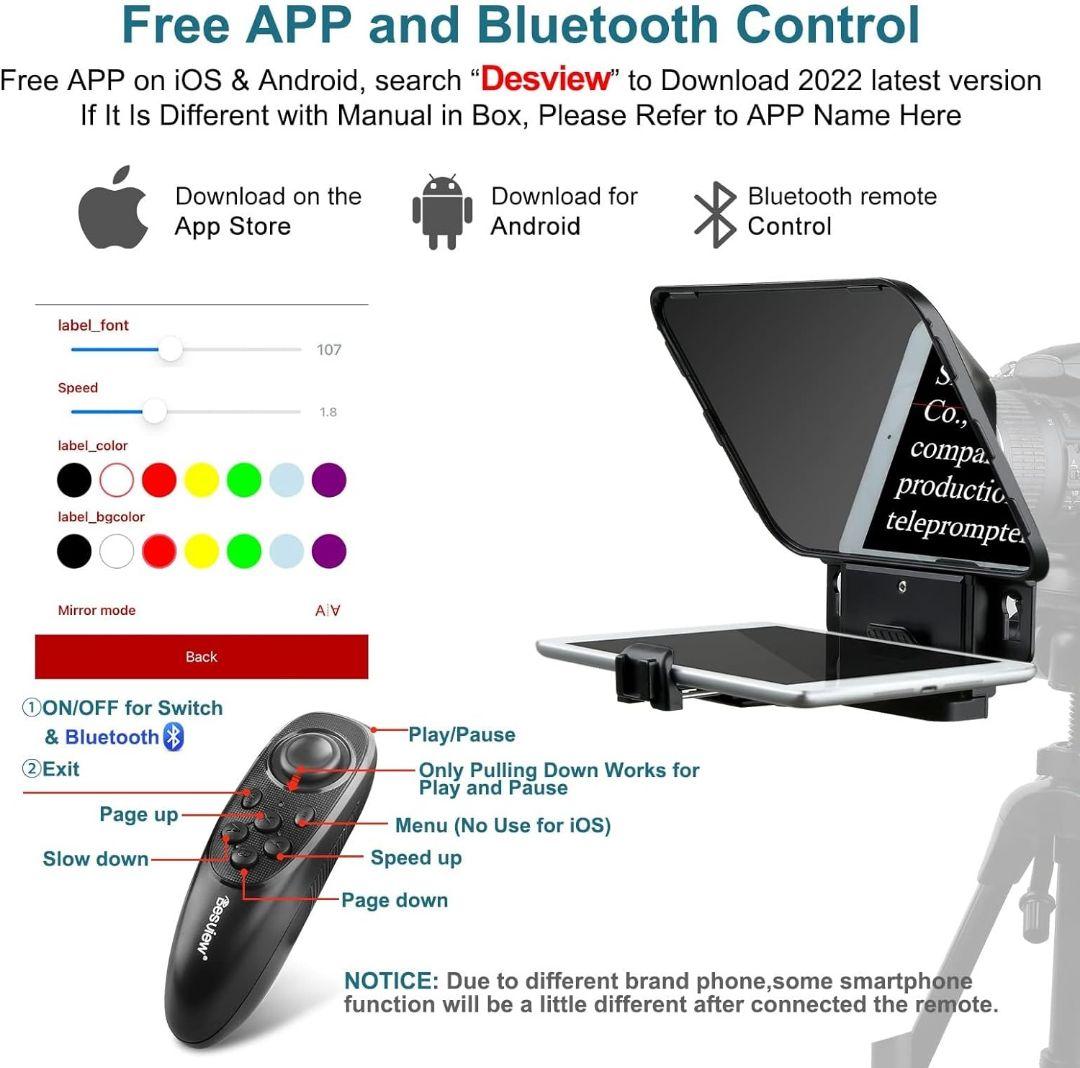 ⭐️1度使用のみ⭐️Desview T3 テレプロンプター スマホ＆タブレット用