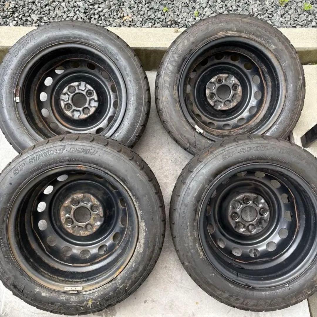 引張りデミオ鉄チン14×6J 22年DUNLOP 150/565/R14 4本⭐️
