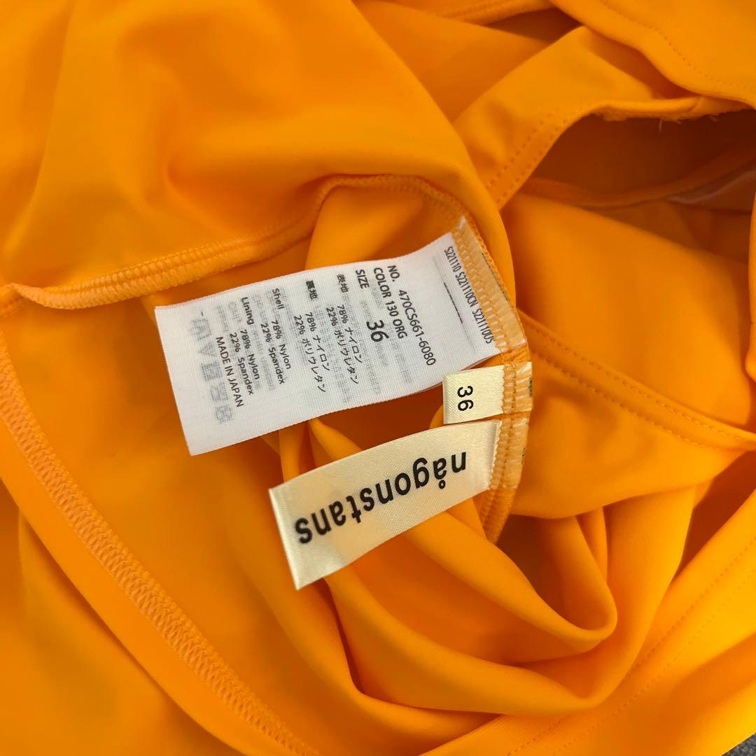 最終値下げ ナゴンスタンス スイム　ウエア　上下セット36 オレンジ