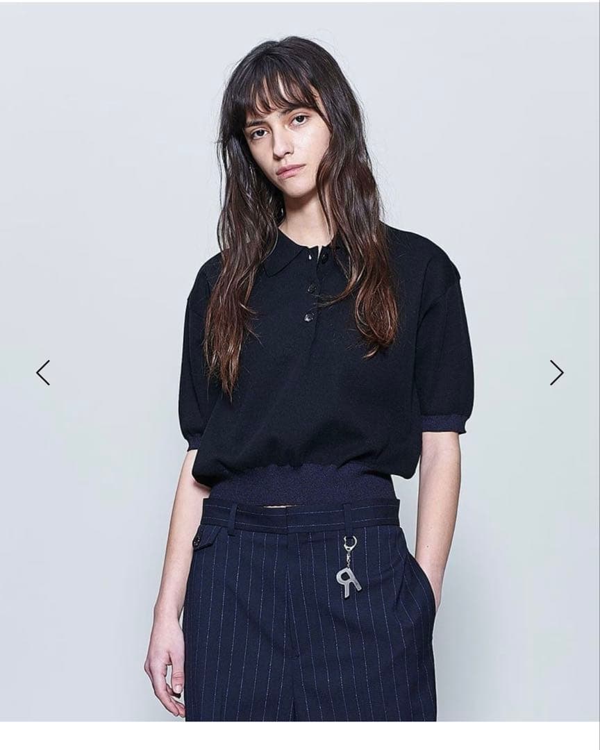 ユナイテッドアローズ　6 ROKUカラーポイントポロニット