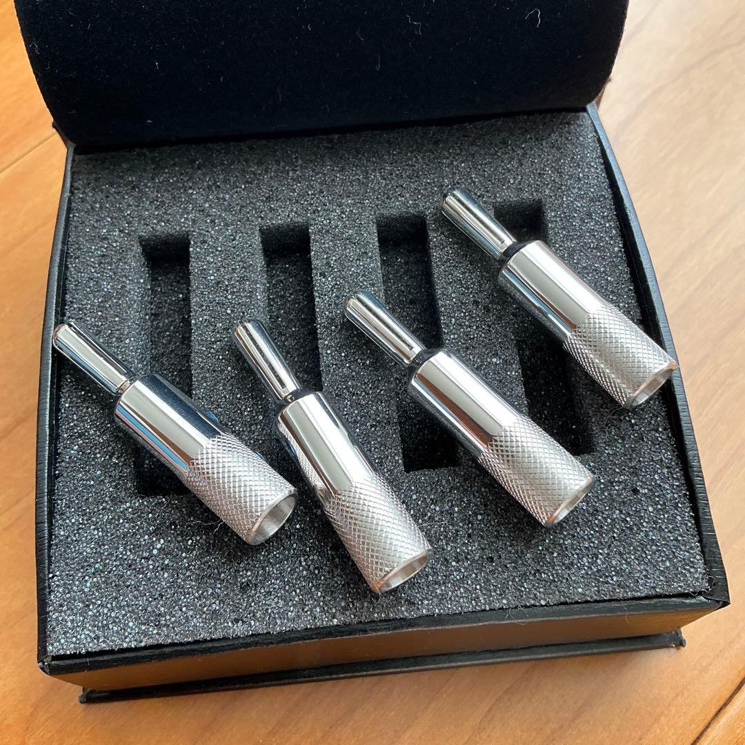 【極美品】オヤイデ　バナナプラグ　SRBN 　（２セット）　ロジウムメッキ