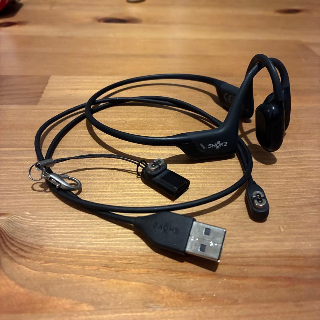 SHOKZ s810 骨伝導イヤホン Bluetooth ケーブル付き