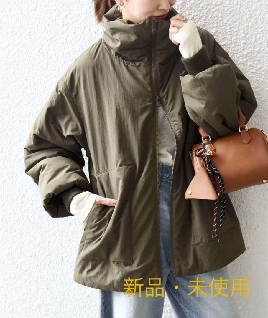 SHIPS any: 中綿 ダブル ジップ スタンド ブルゾン【新品・未使用】