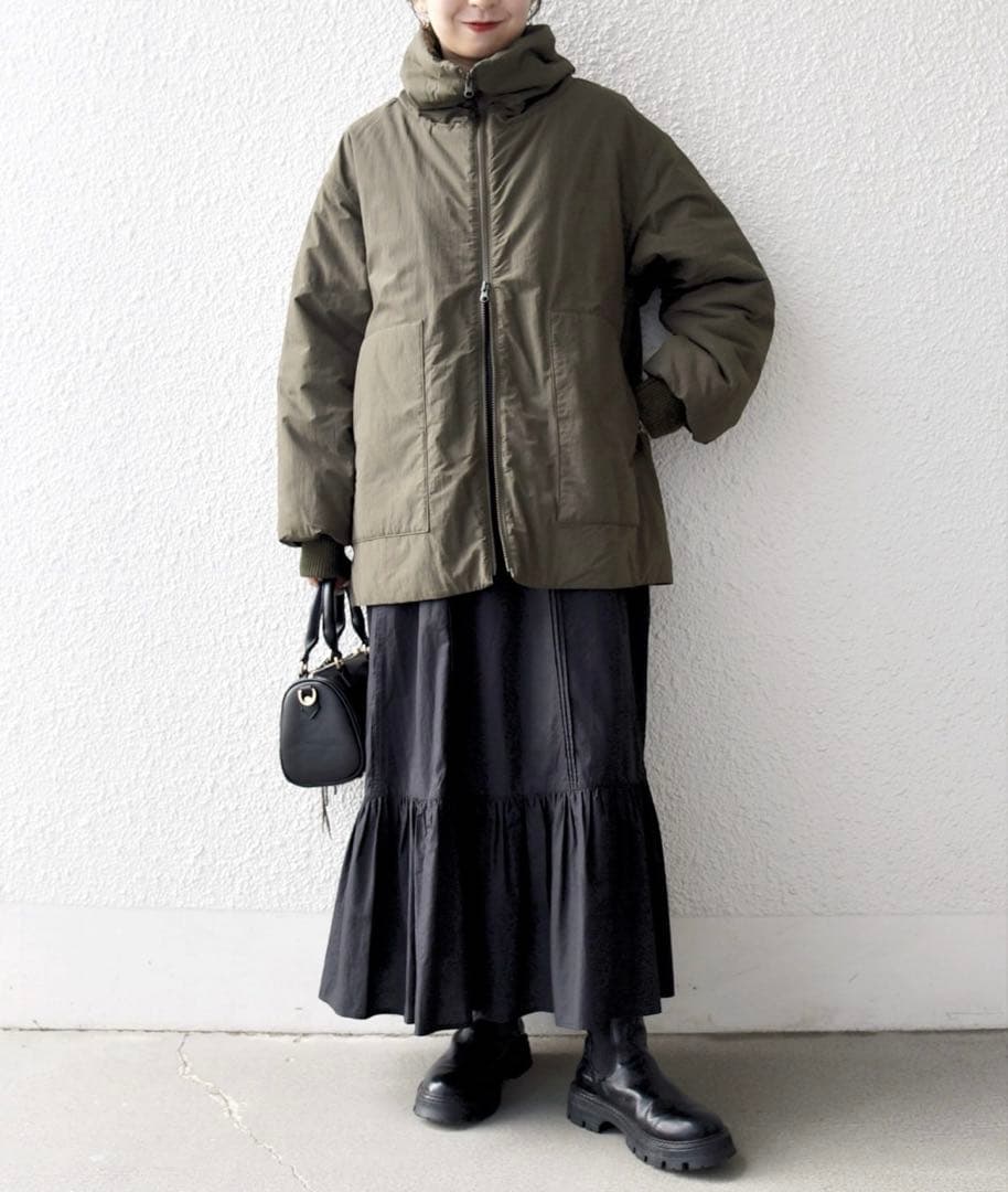 SHIPS any: 中綿 ダブル ジップ スタンド ブルゾン【新品・未使用】