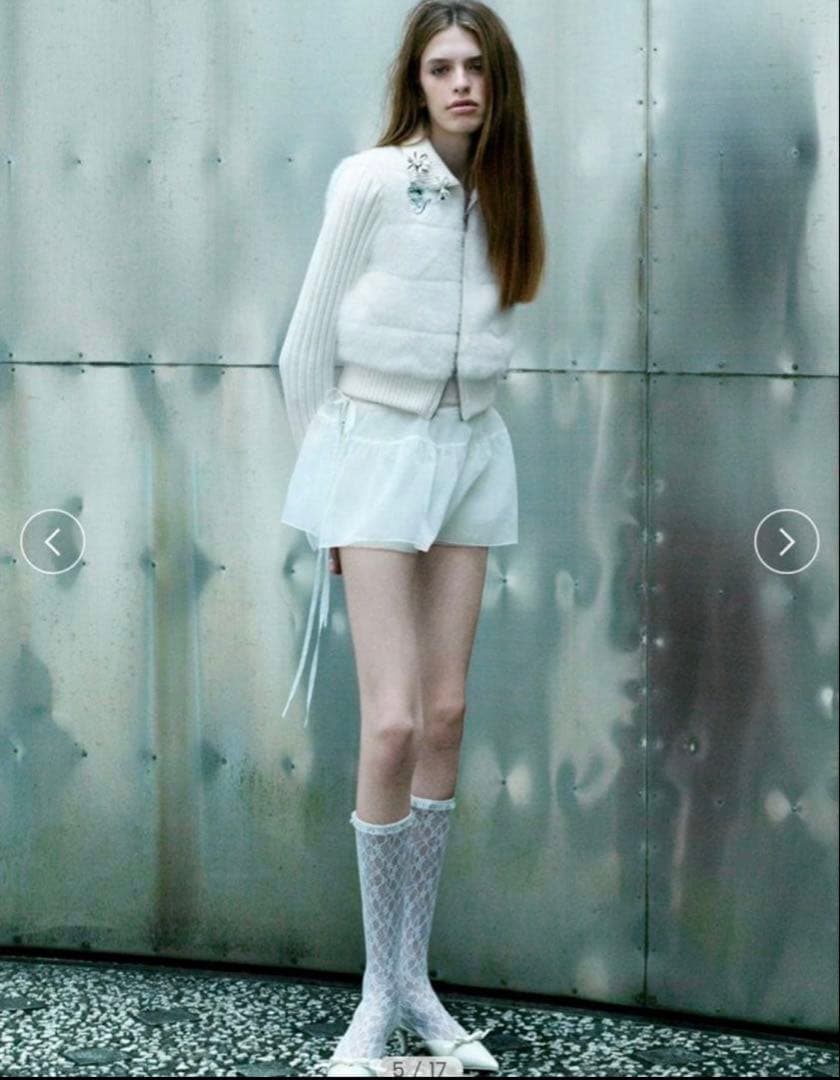 snidel ファーニットブルゾン【カンヘウォン着用】WHT 完売品