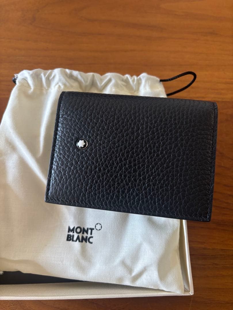 MONT BLANC ブラック レザー 名刺入れ　カードケース「mimi」