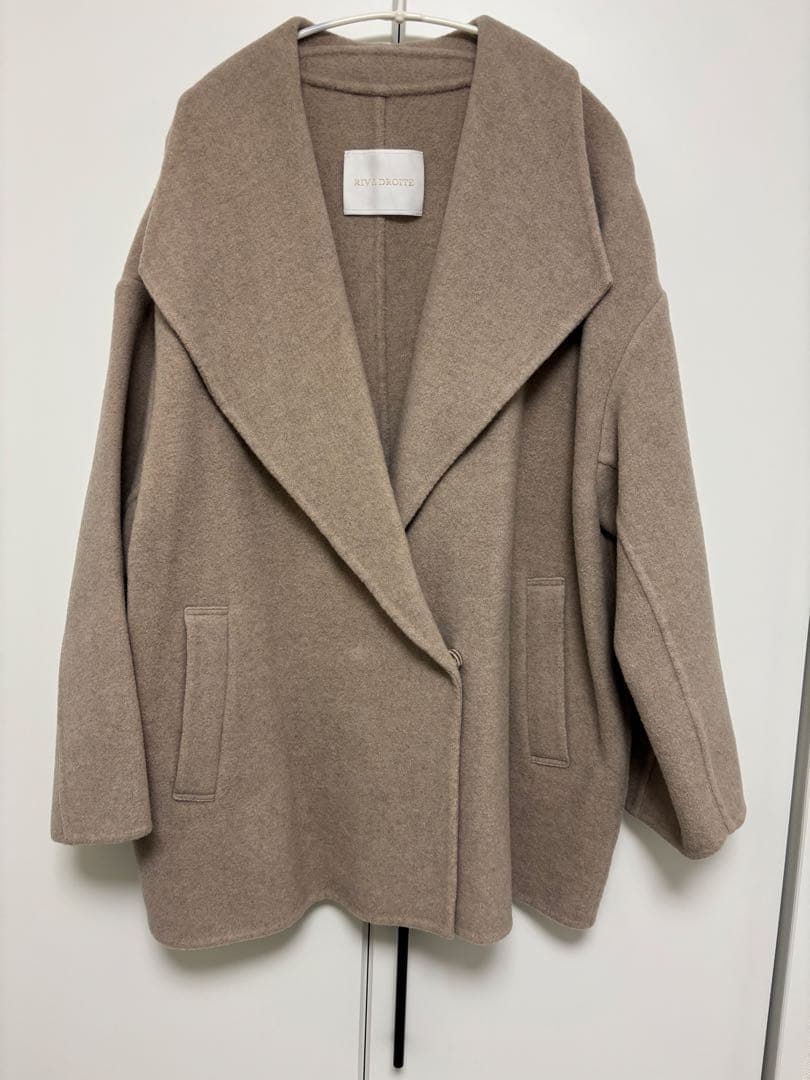 ROTE ベージュ ウールリバーコート
