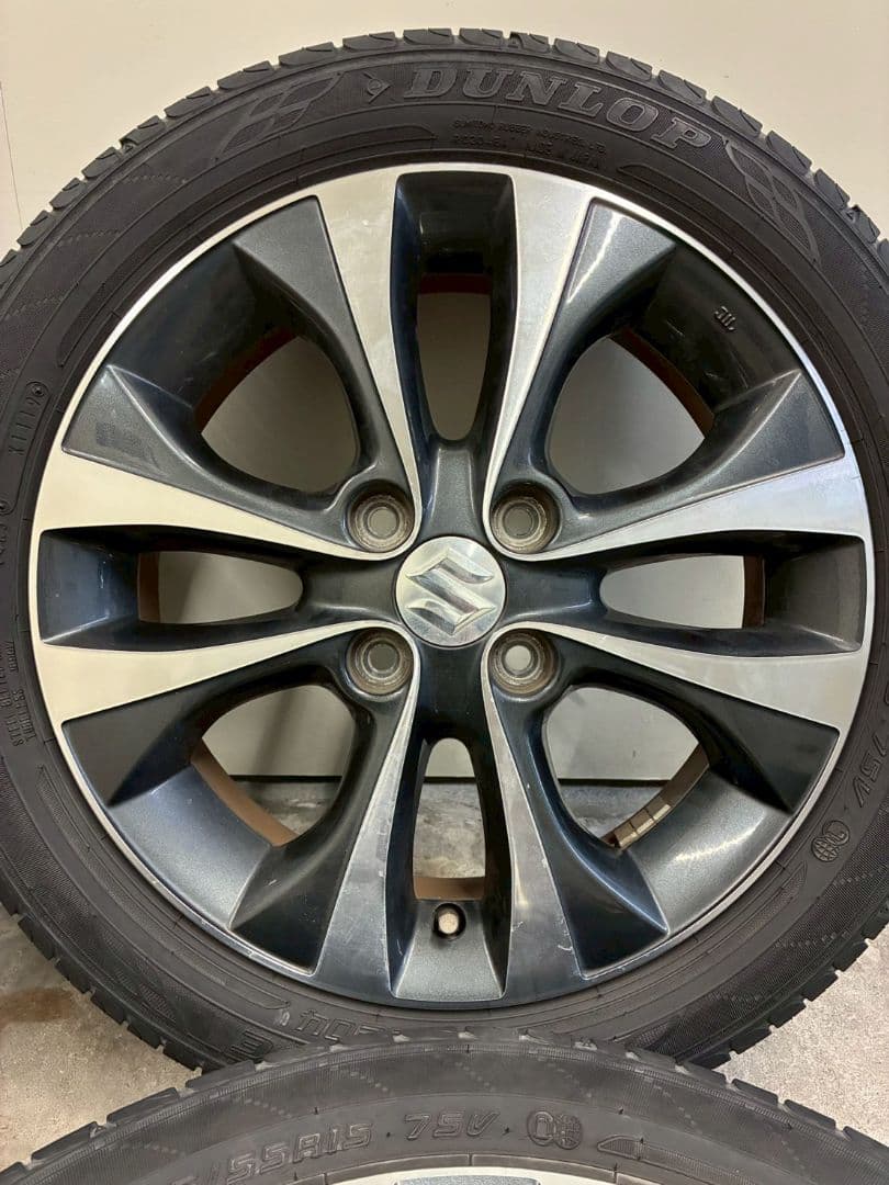 ワゴンR純正 美品 15インチ アルミホイール 165/55R15 バリ山 4本