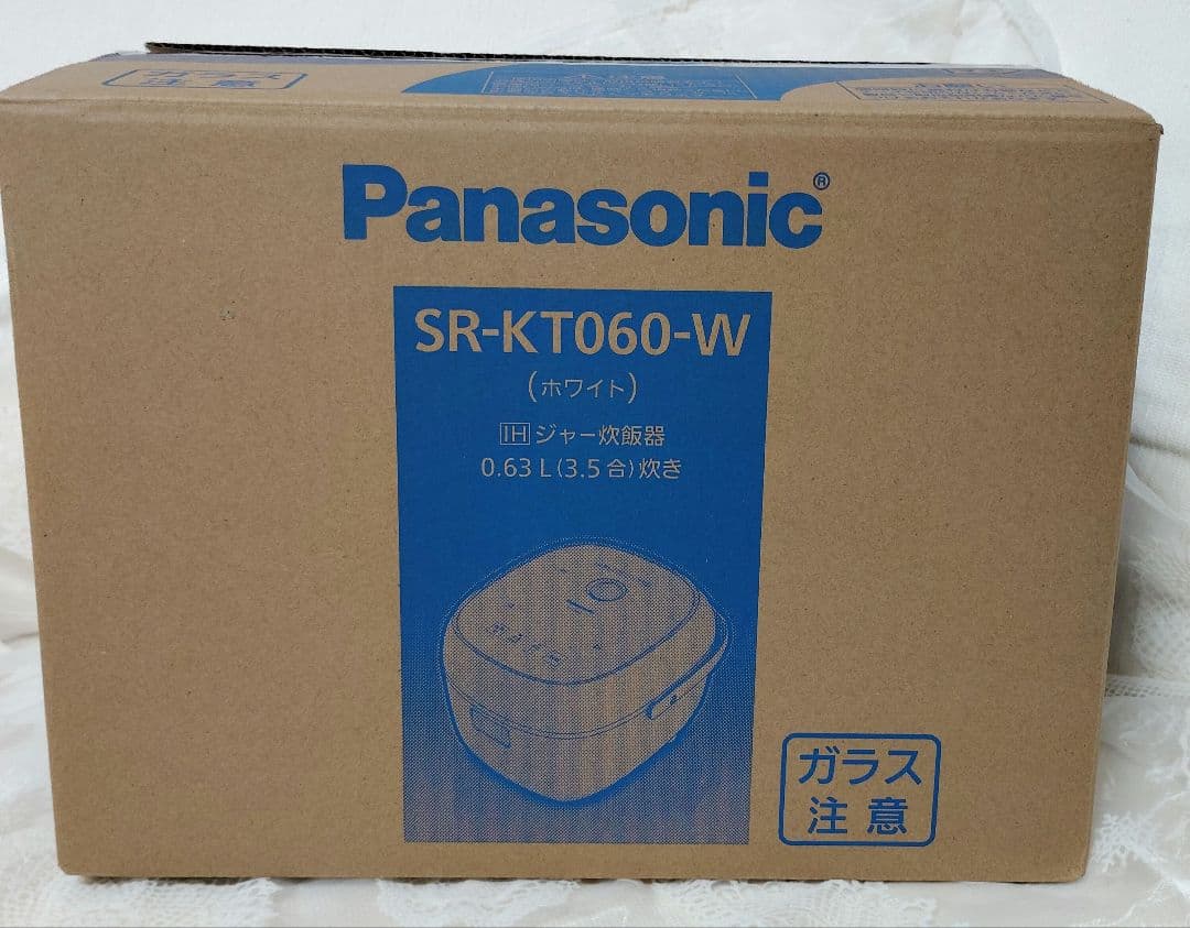 Panasonic 炊飯器 SR-KT060-W ホワイト